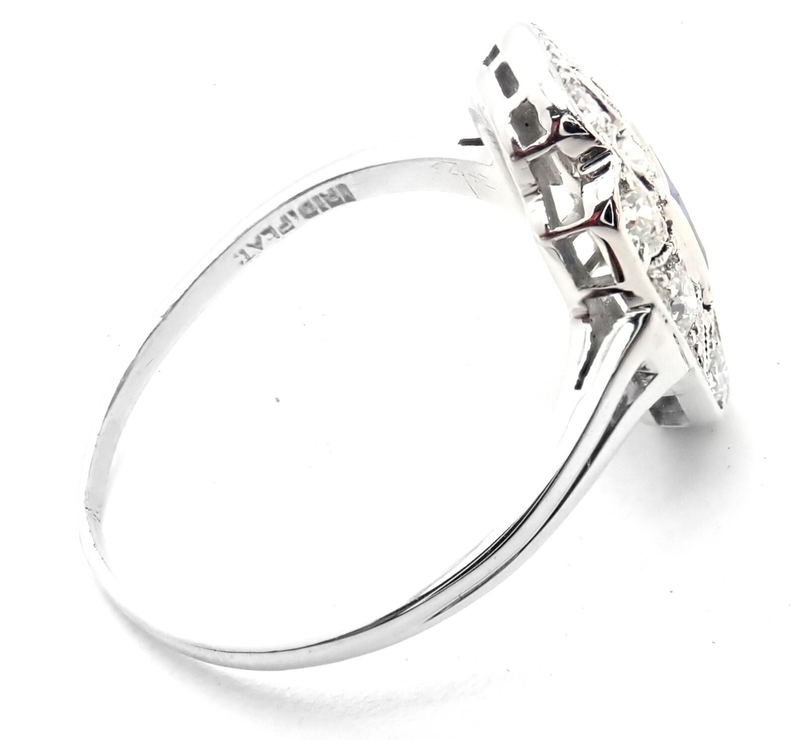 Vintage! Authentic Tiffany & Co Irid Platinum Diamond Sapphire Cocktail Ring | Fortrove