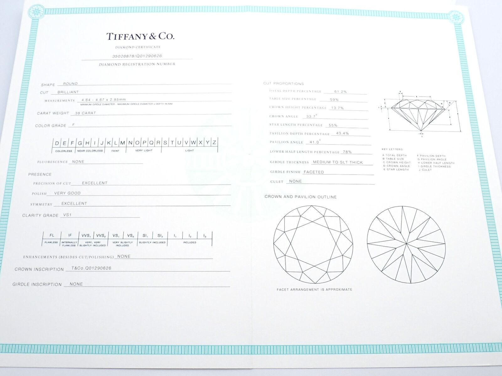 Authentic Tiffany & Co. Platinum 0.59ctw Diamond Engagement Ring sz 5.25 | Fortrove