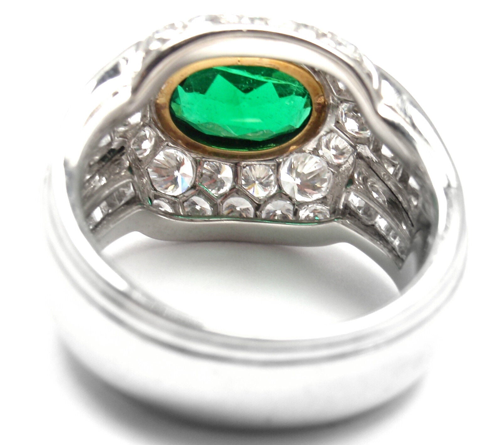 Rare! Authentic Patek Philippe Platinum Diamond Emerald Ring Certificate | Fortrove