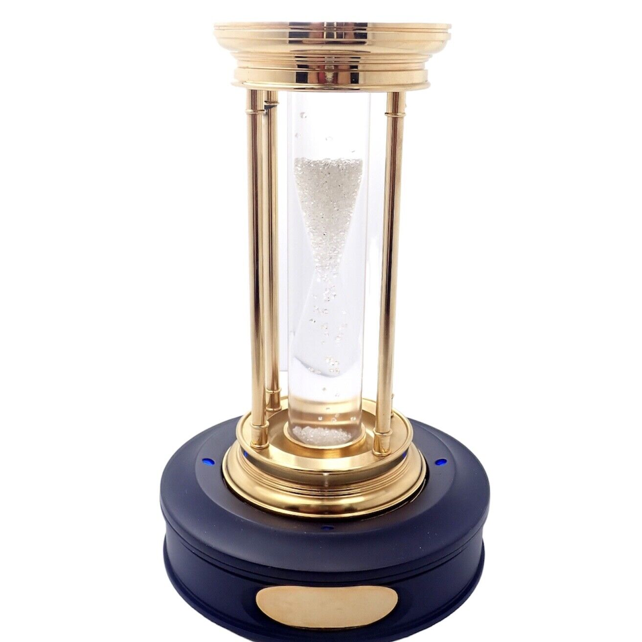 DeBeers Collectibles:Decorative Collectibles:Clocks:Other Clocks Authentic! De Beers Limited Edition Millennium 2000 Diamond Brass Hourglass