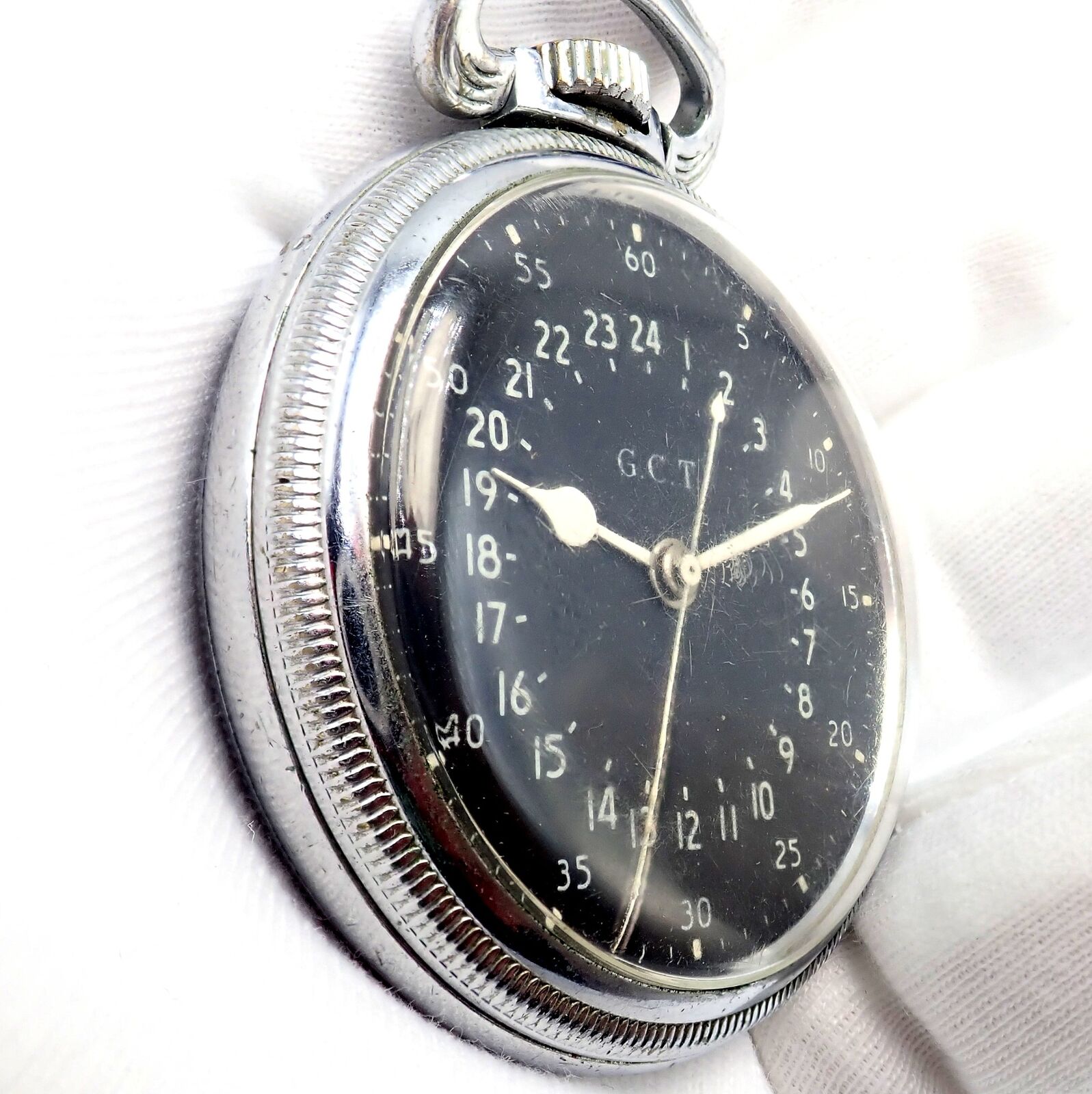 Hamilton GCT Pocket Watch 22 Jewels Dates To 1942 Keeps Exceptional Time 4992B | Fortrove