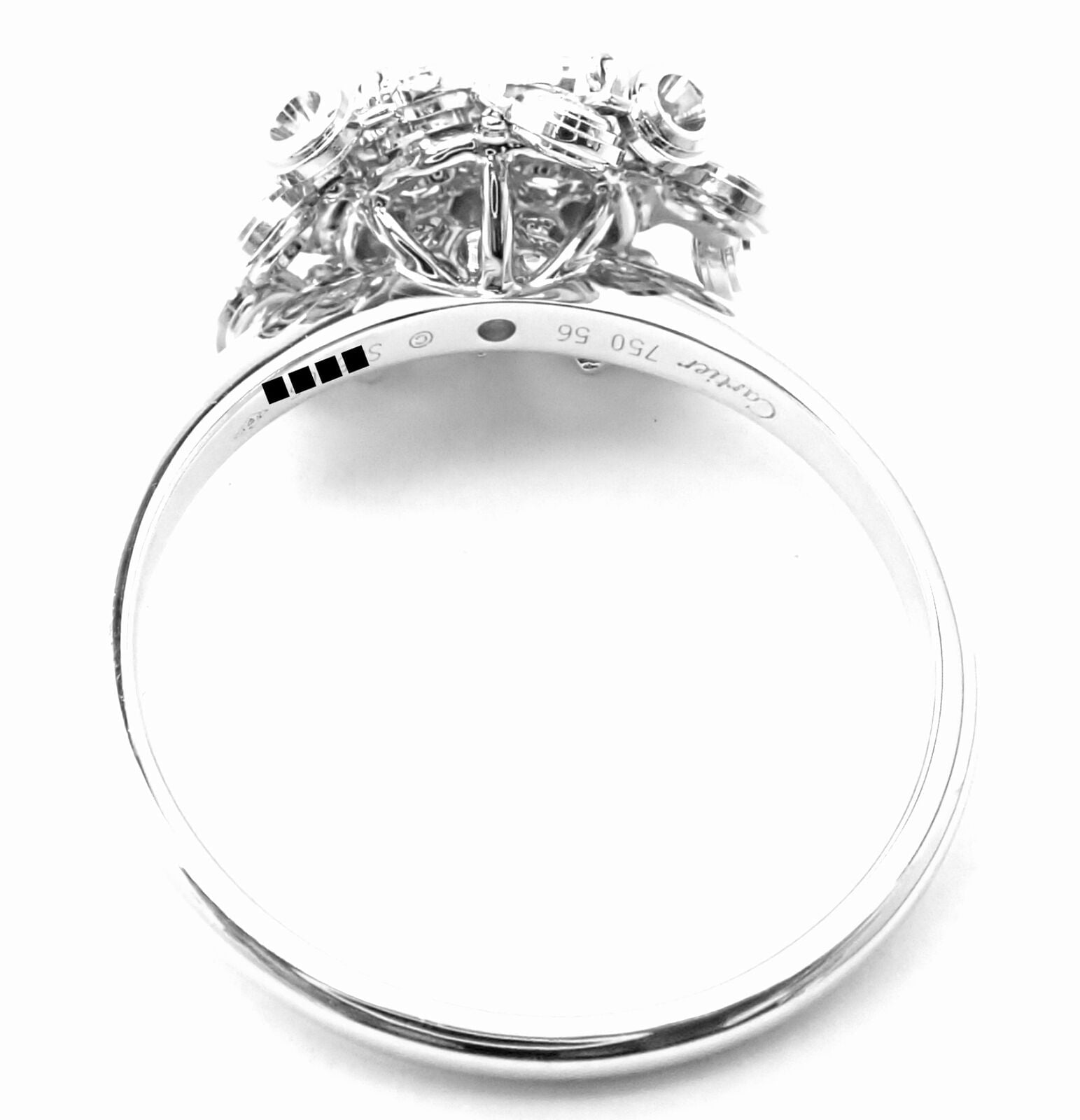 Authentic! Cartier Diamond 18k White Gold Diamond Diamant Leger De Ring Cert | Fortrove