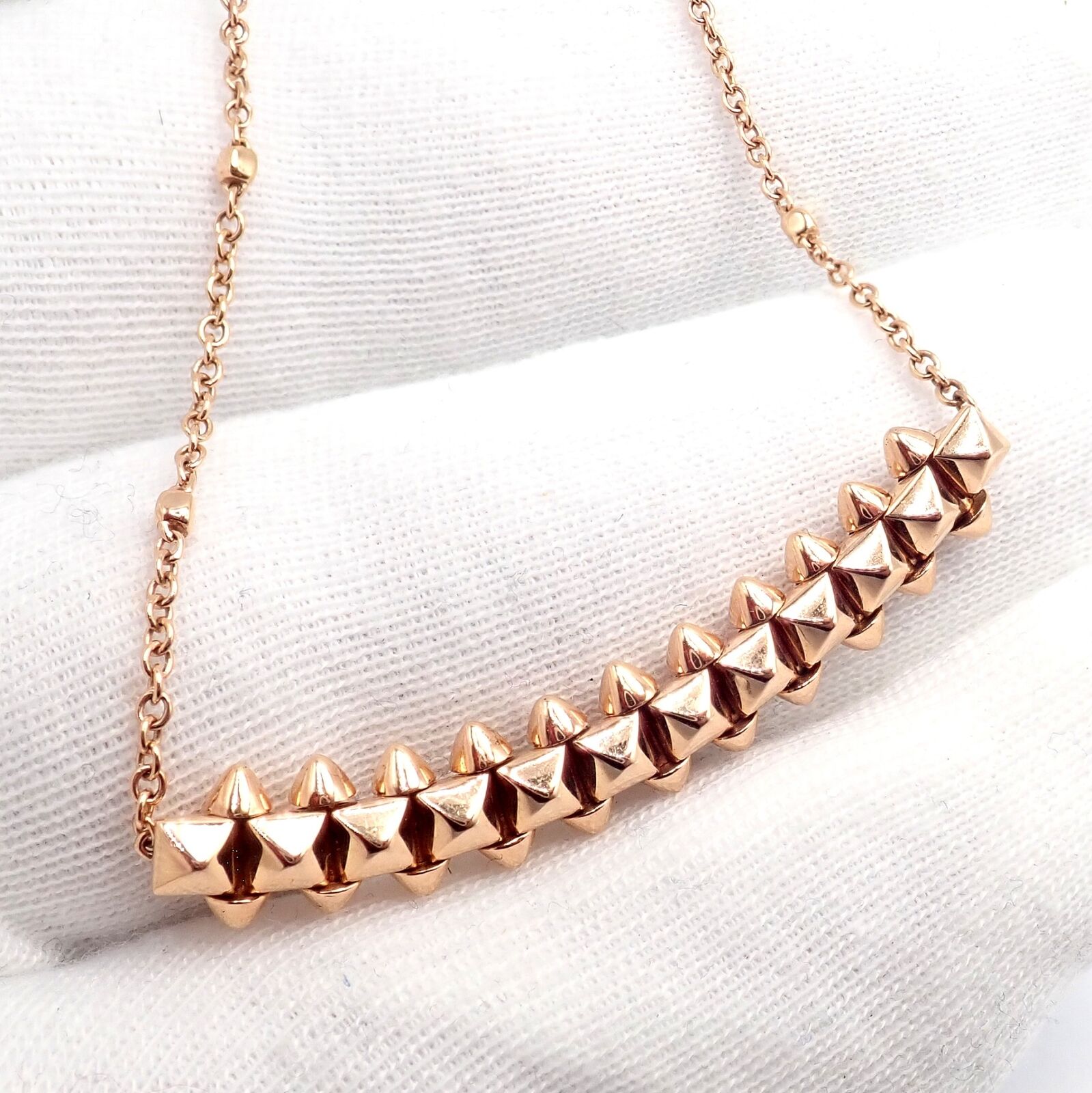 Authentic! Clash De Cartier 18k Rose Gold Large Necklace | Fortrove