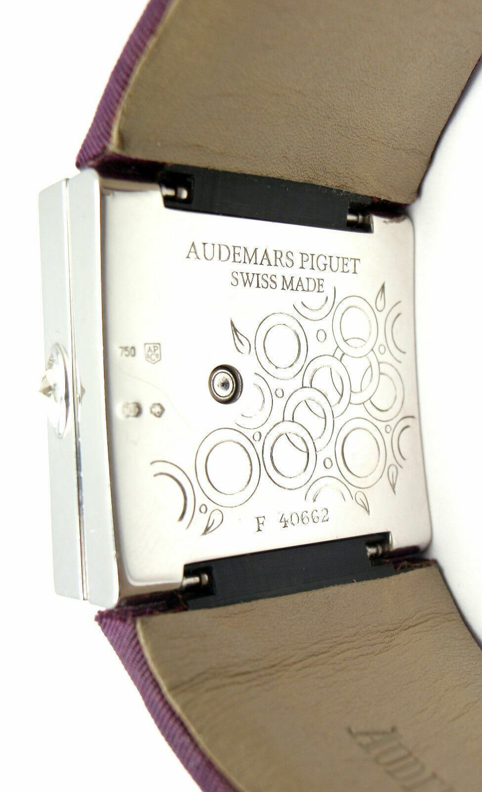 Rare! Authentic Audemars Piguet Danae 18k White Gold Diamond Satin Ladies Watch | Fortrove