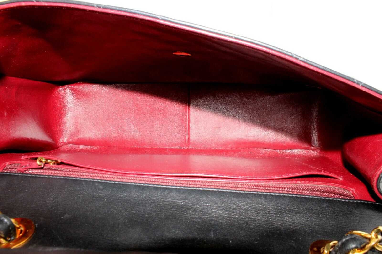 1995 Chanel Jumbo XL Maxi Black Quilted Lambskin Single Flap Handbag Purse | Fortrove