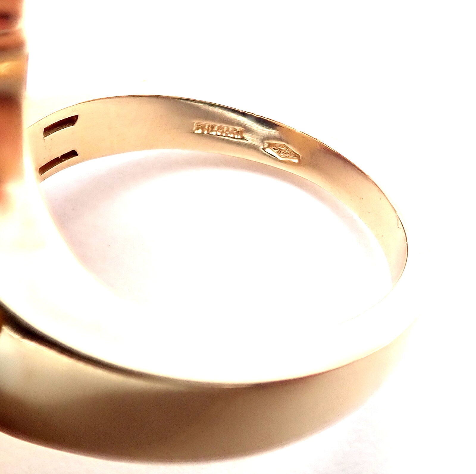Authentic! Bvlgari Bulgari Cicladi 18k Yellow Gold Large Ring | Fortrove