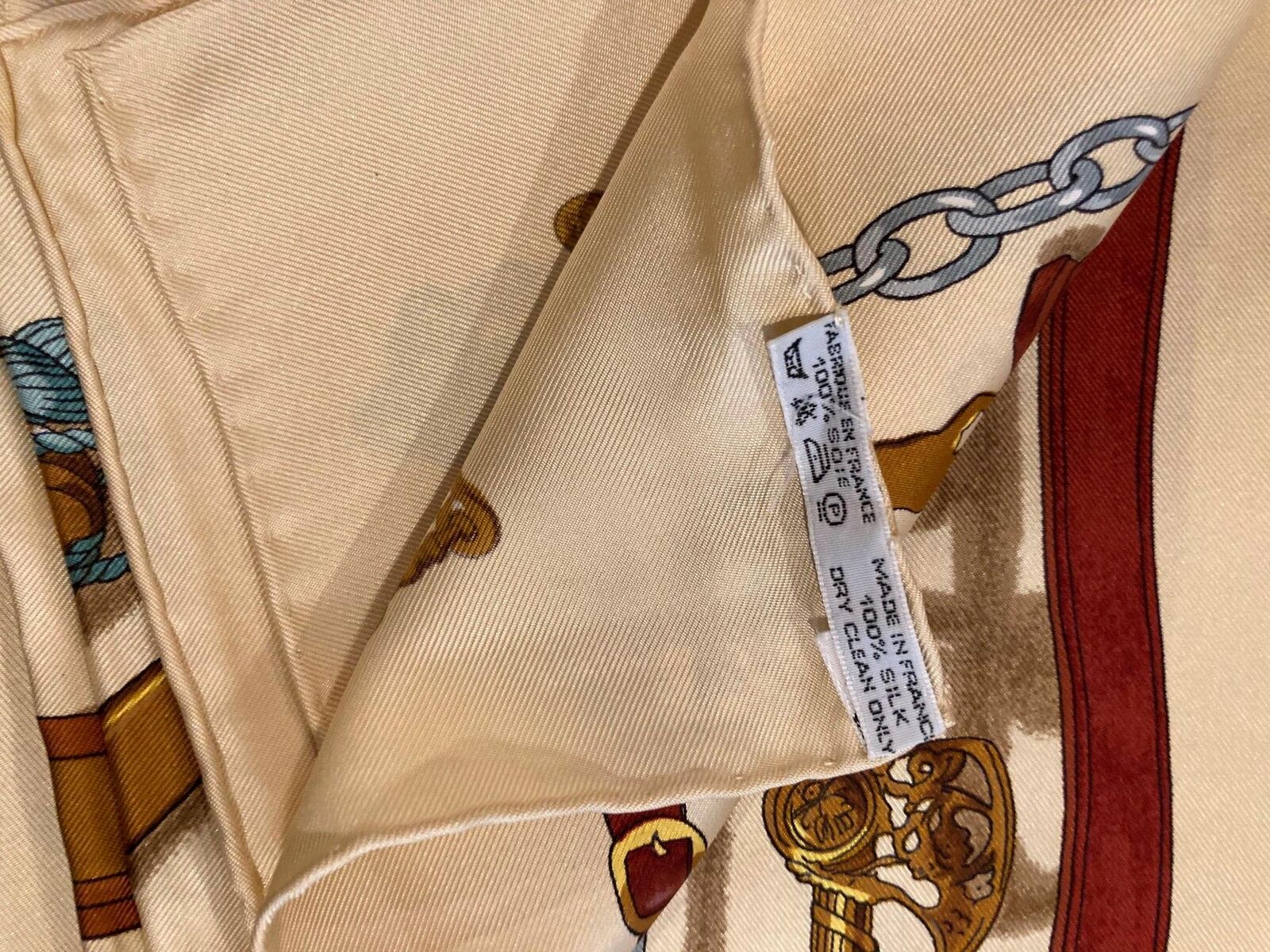Authentic RARE! Hermes Musee Museum Vintage 90cm Silk Scarf | Fortrove