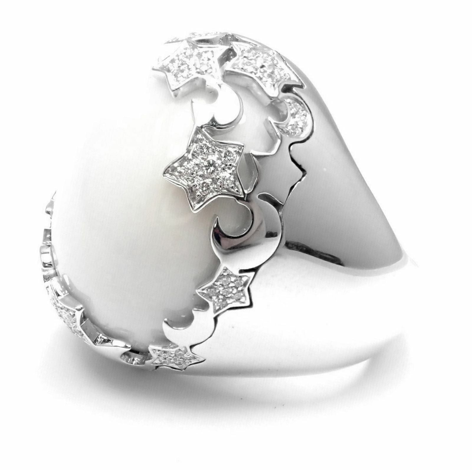 Pasquale Bruni 18k White Gold .65ctw Diamond Cielo Stars Ring sz 12 | Fortrove