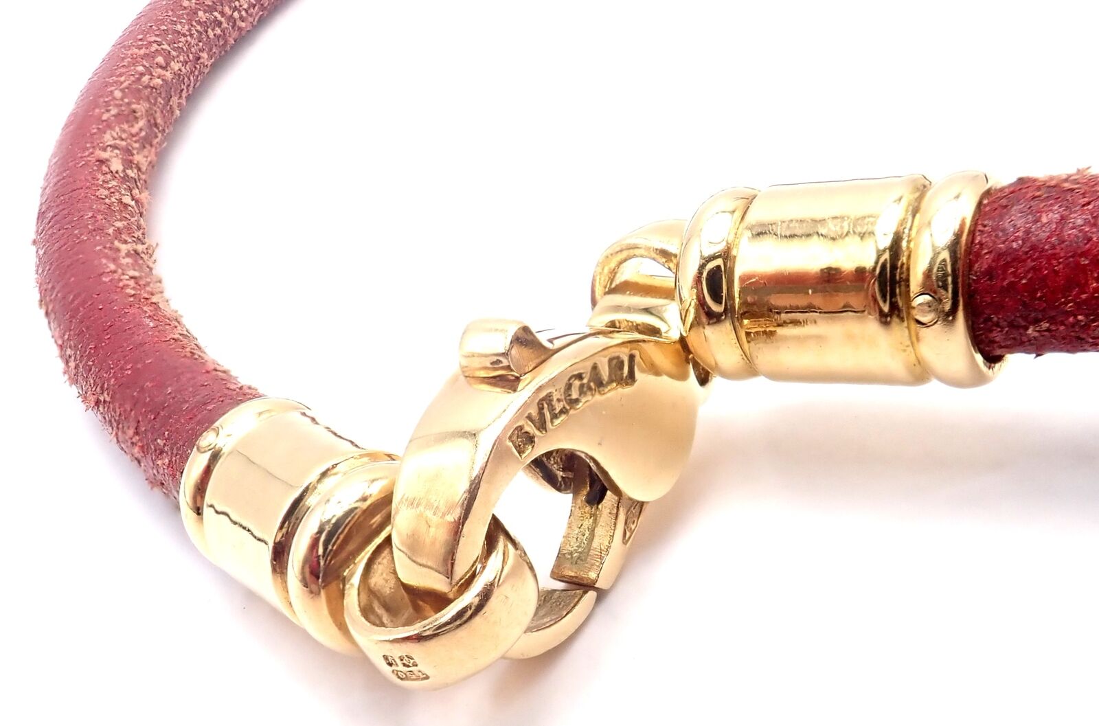 Bvlgari Bulgari Optical Illusion 18K Gold Steel Spinning MOP Pendant Necklace | Fortrove