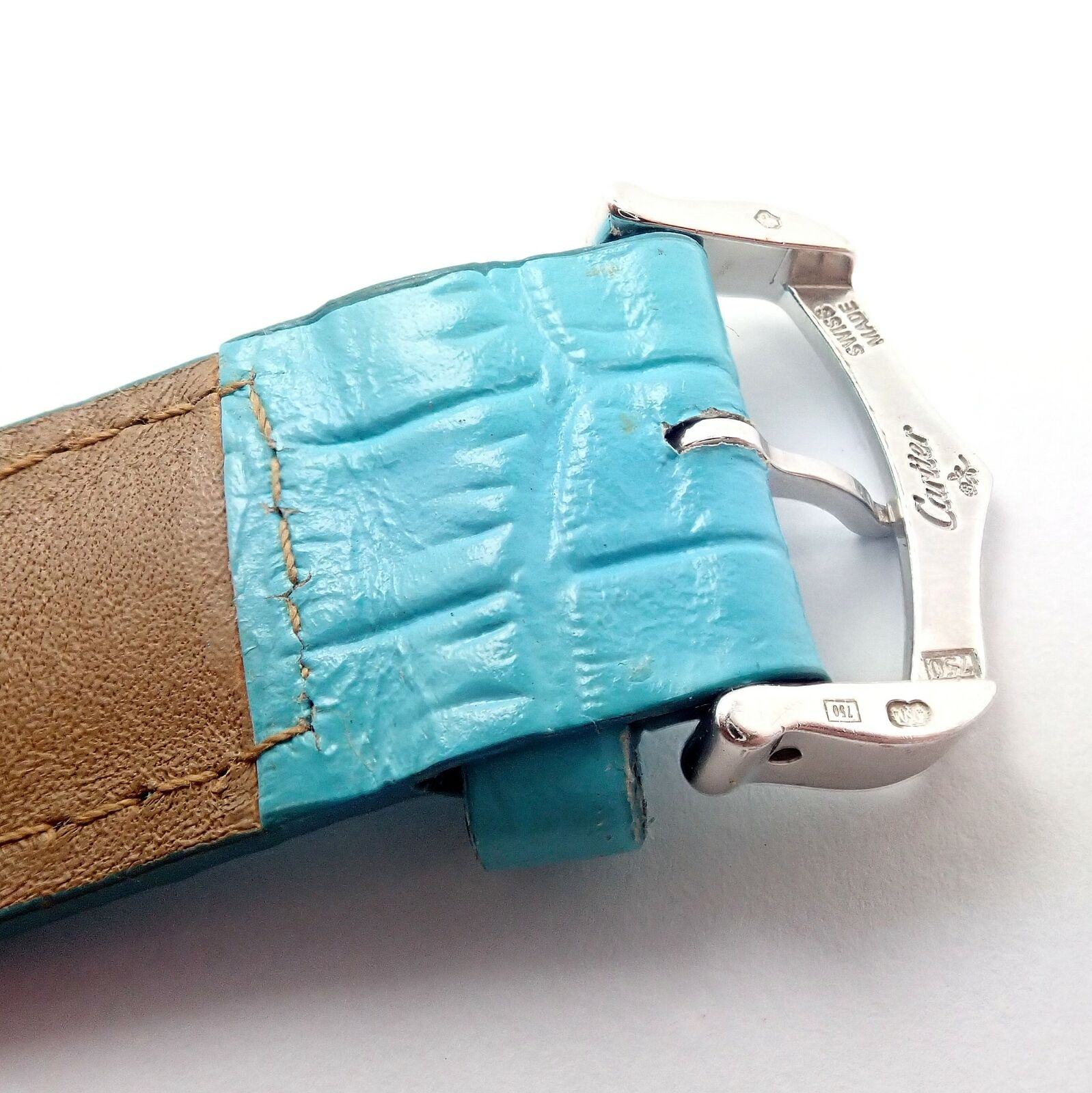 Authentic! Cartier 18k White Gold Pasha Pink Dial Miami Diamond Automatic Watch | Fortrove