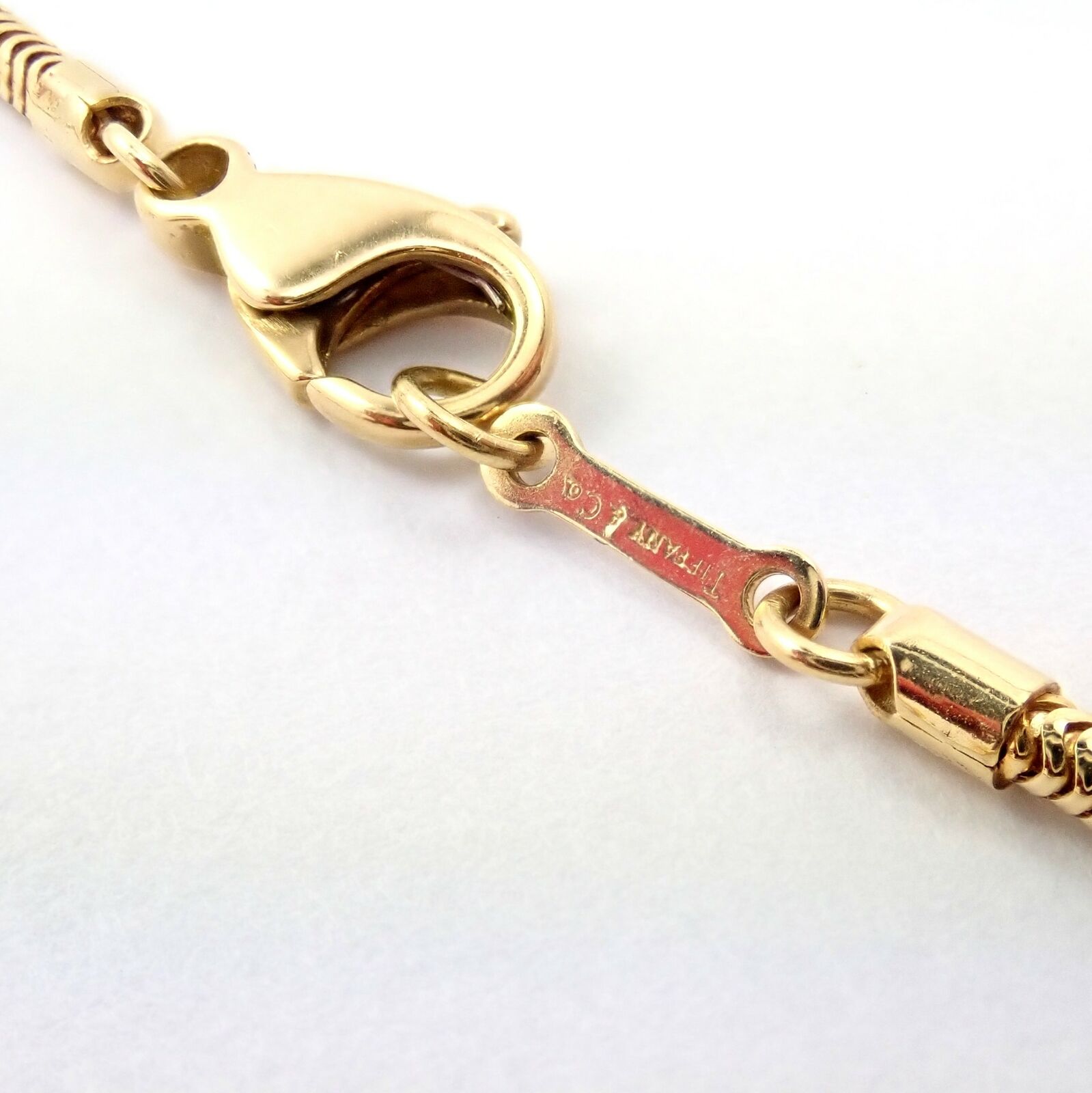 Rare Tiffany & Co Platinum 18k Gold Carved Citrine Diamond Scarab Necklace | Fortrove