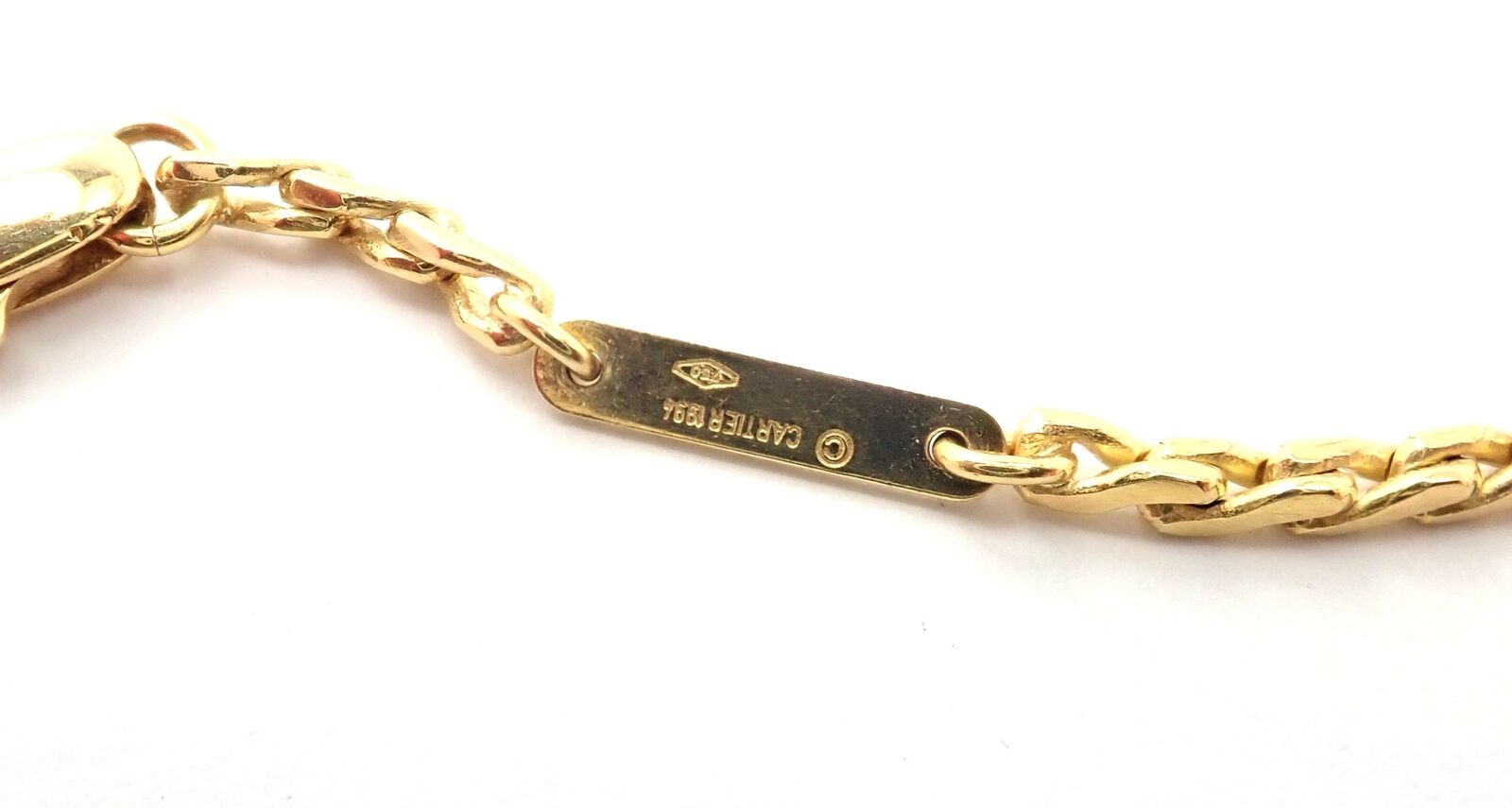 Authentic! Cartier 18k Yellow White Gold Double Heart Pendant S Chain Necklace | Fortrove