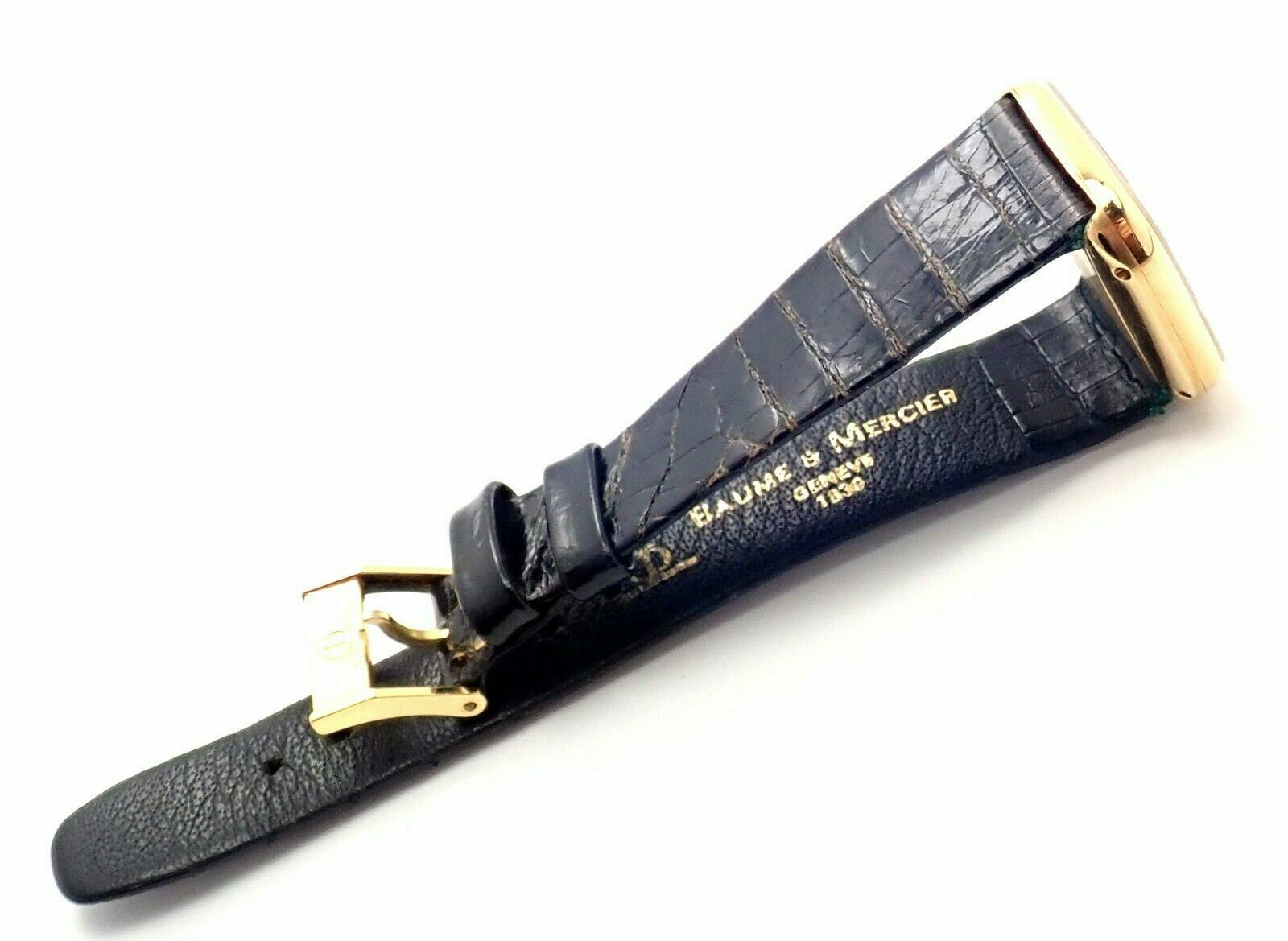 Authentic! Baume & Mercier 18k Yellow Gold Manual Wind Watch 38304 | Fortrove