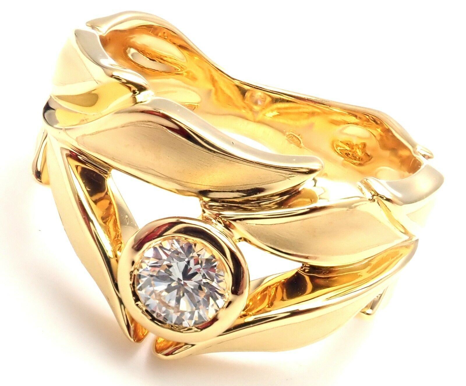 New! Authentic Carrera Y Carrera 18k Mi Princes Greco Roman Diamond Crown Ring | Fortrove
