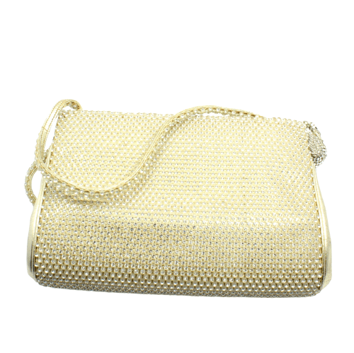 Judith Leiber Swarovski Crystal Swan White Clutch Purse Evening Bag | Fortrove
