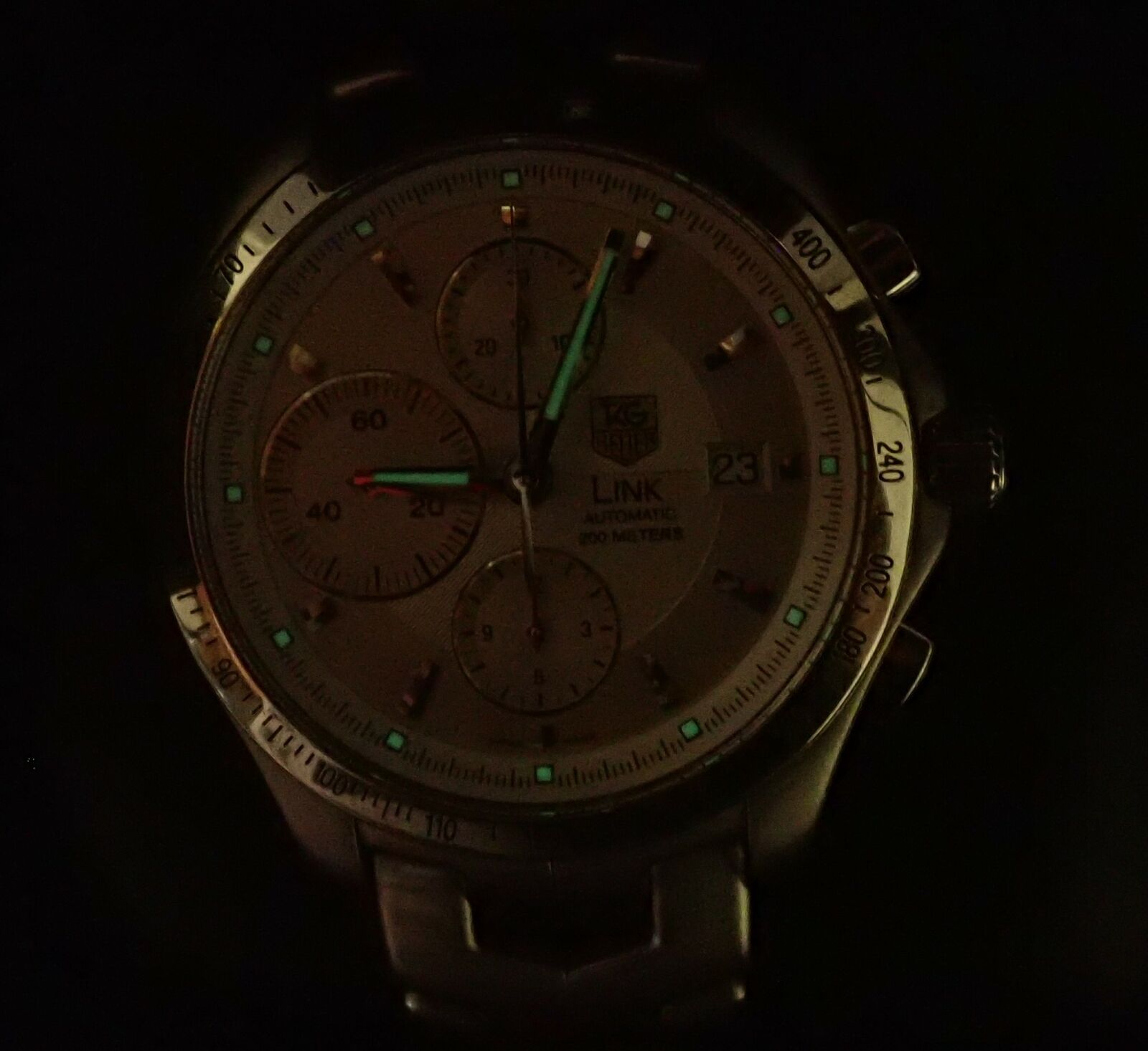 Authentic Tag Heuer Link Automatic Calibre 16 Cjf2111-0 Exhibition Mens Watch | Fortrove