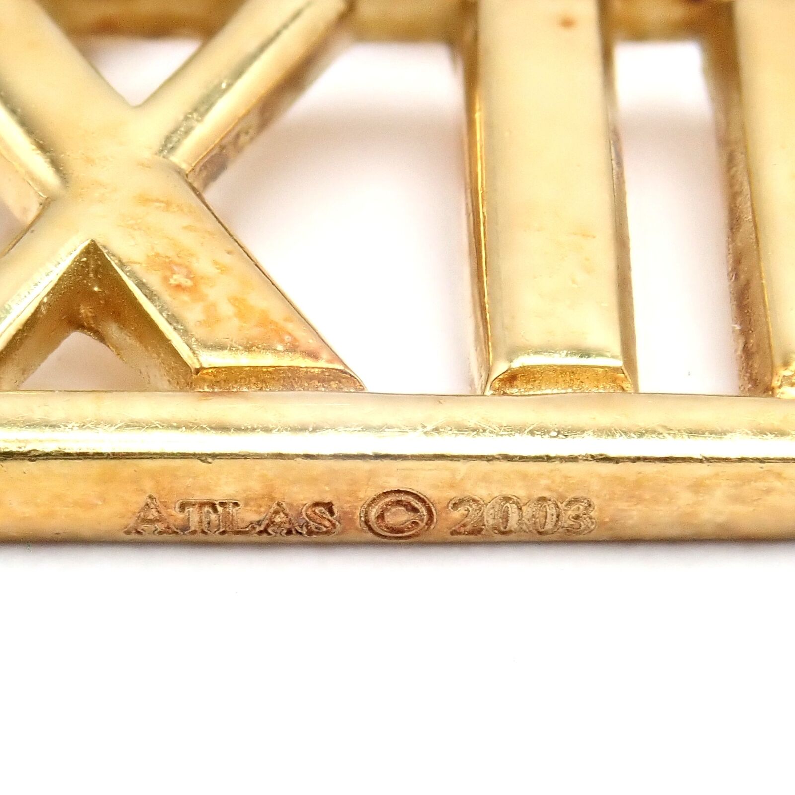 Vintage Tiffany & Co. 18k Yellow Gold Atlas Charm Bracelet 2003 | Fortrove