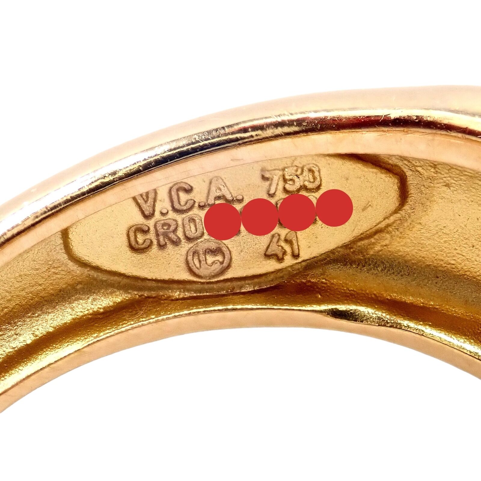 Rare! Authentic Van Cleef & Arpels 18k Yellow Gold Diamond Heart Ring | Fortrove