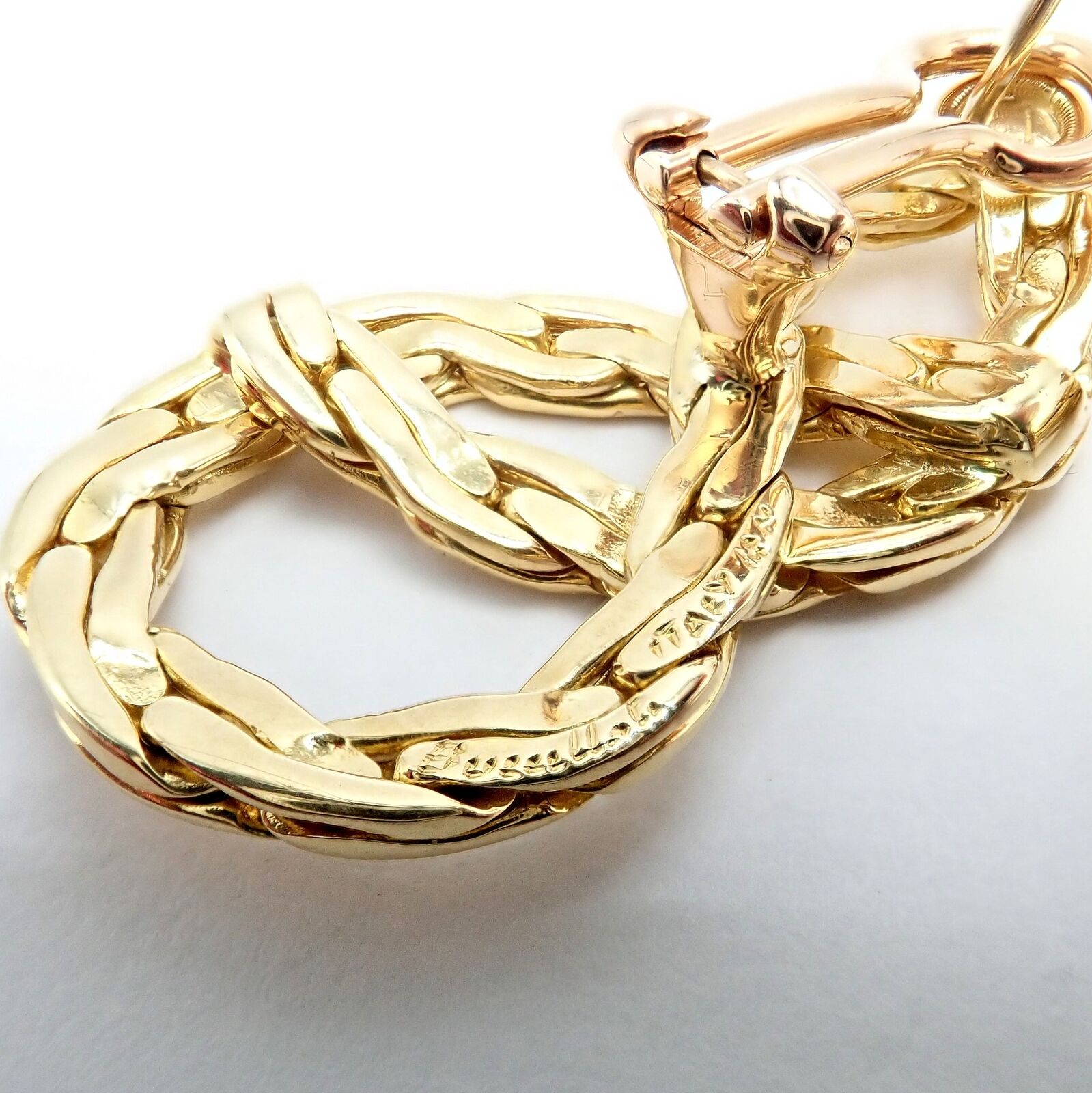 Authentic! Vintage Buccellati 18k Yellow Gold Knot Rope Coil Earrings | Fortrove