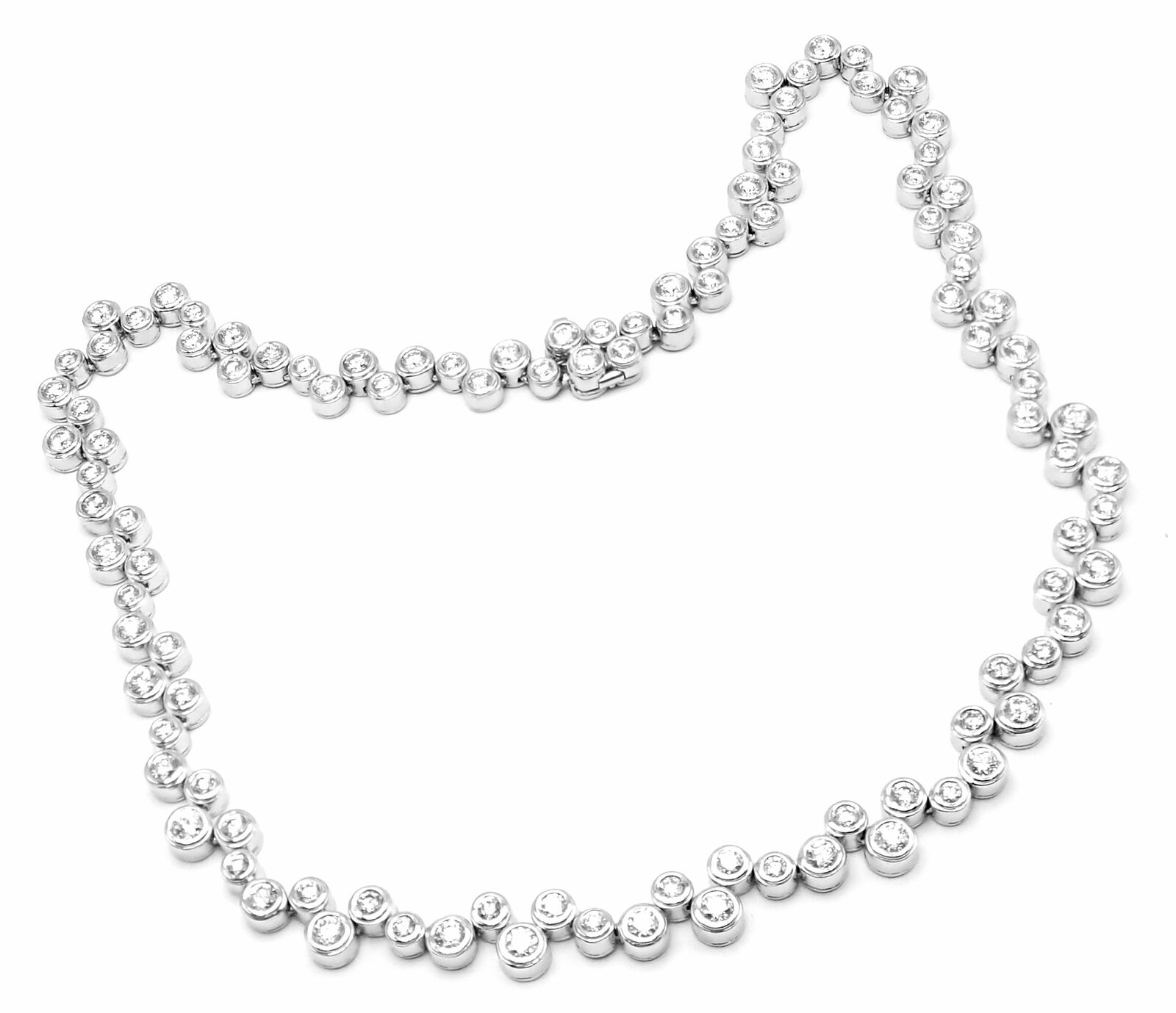 Authentic! Tiffany & Co Bubbles Platinum 10ct Diamond Necklace | Fortrove