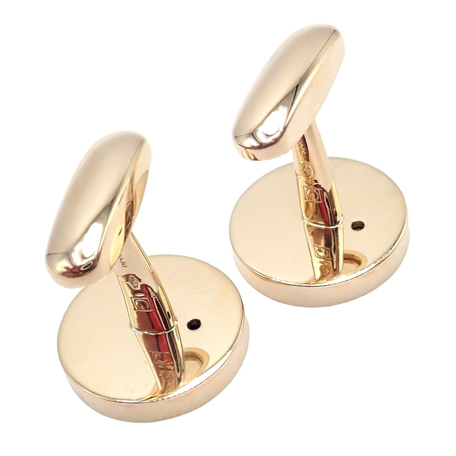 Authentic! Bvlgari Bulgari 18k Yellow Gold Multicenter Cufflink Kit Set | Fortrove