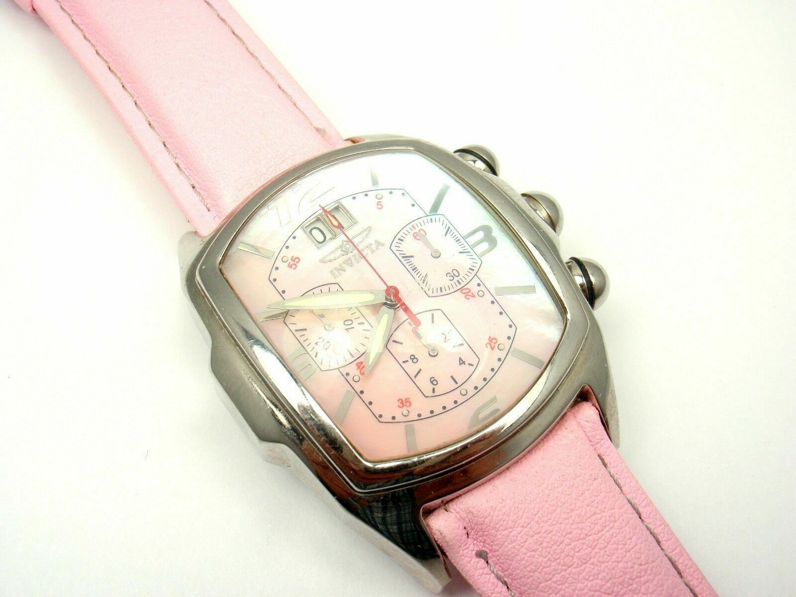 Rare! Invicta Large Dragon Lupah Pink Mother of Pearl Quartz Mens Watch 2467 | Fortrove