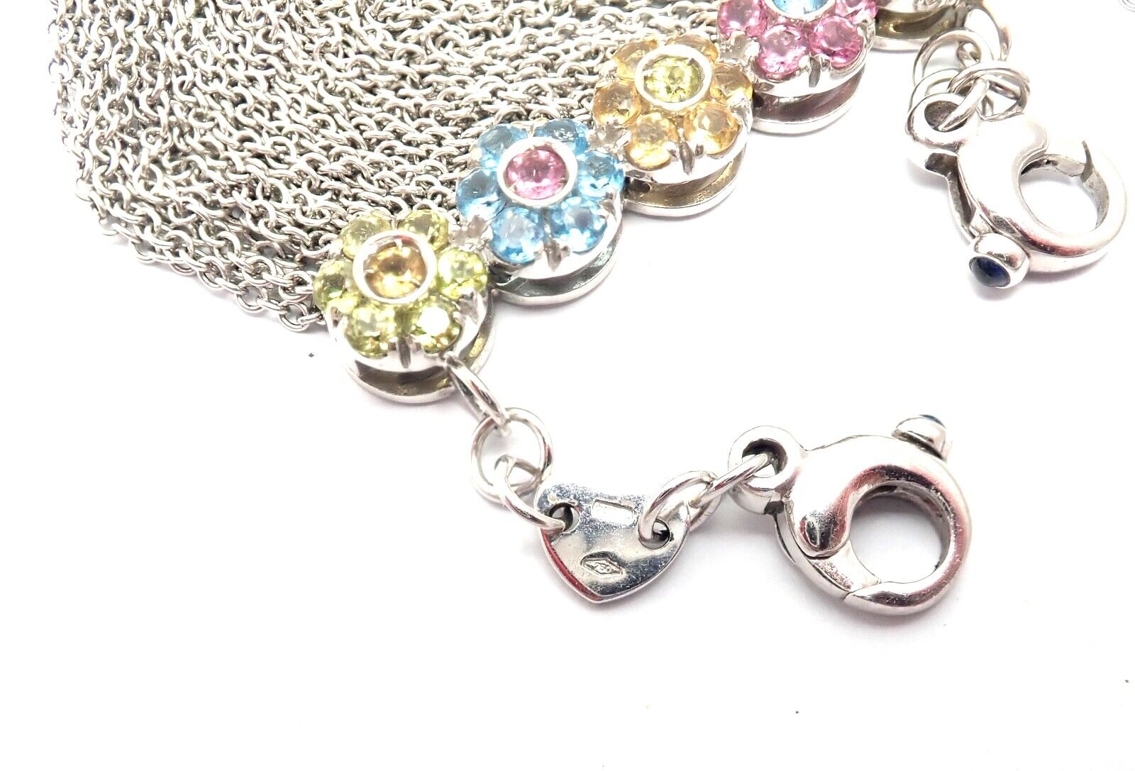 New! Authentic Pasquale Bruni 18k Gold Citrine Topaz Peridot Choker Necklace | Fortrove