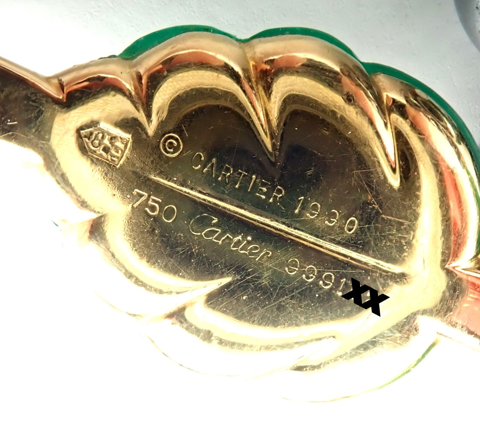 Authentic! Cartier 18k Yellow Gold Hematite Bead Diamond Chalcedony Necklace | Fortrove