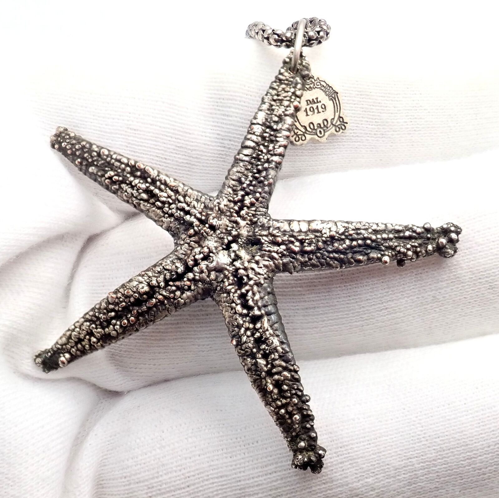 Rare! Vintage Mario Buccellati Silver Large Starfish Statement Necklace | Fortrove