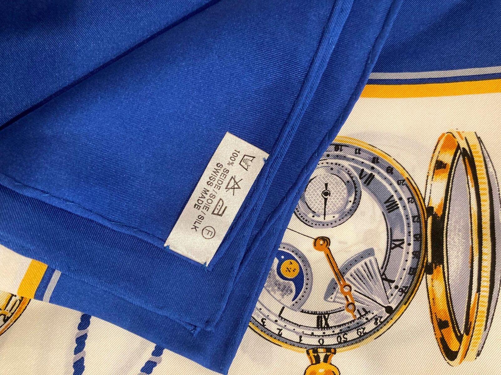 Authentic RARE! Rolex Geneve Swiss Vintage 90cm Silk Scarf | Fortrove