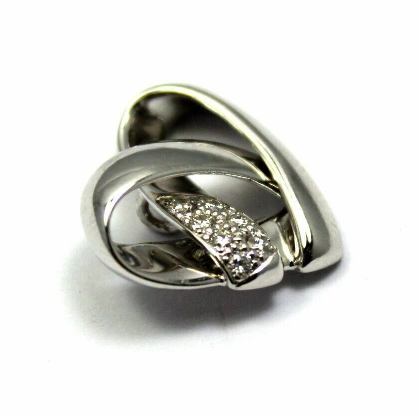 Van Cleef & Arpels Jewelry & Watches:Fine Jewelry:Necklaces & Pendants Van Cleef & Arpels 18k White Gold Diamond Knot Heart Pendant w/Papers