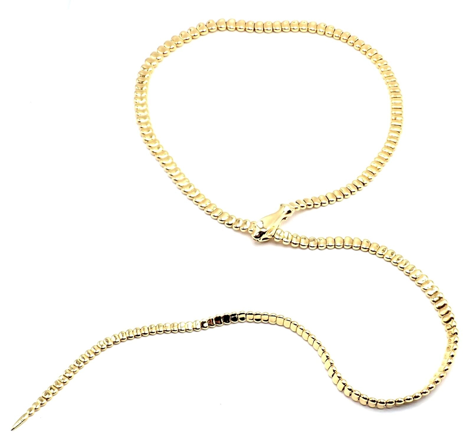 Tiffany & Co. Jewelry & Watches:Fine Jewelry:Necklaces & Pendants Authentic! Tiffany & Co Elsa Peretti 18k Yellow Gold Snake Lariat Long Necklace