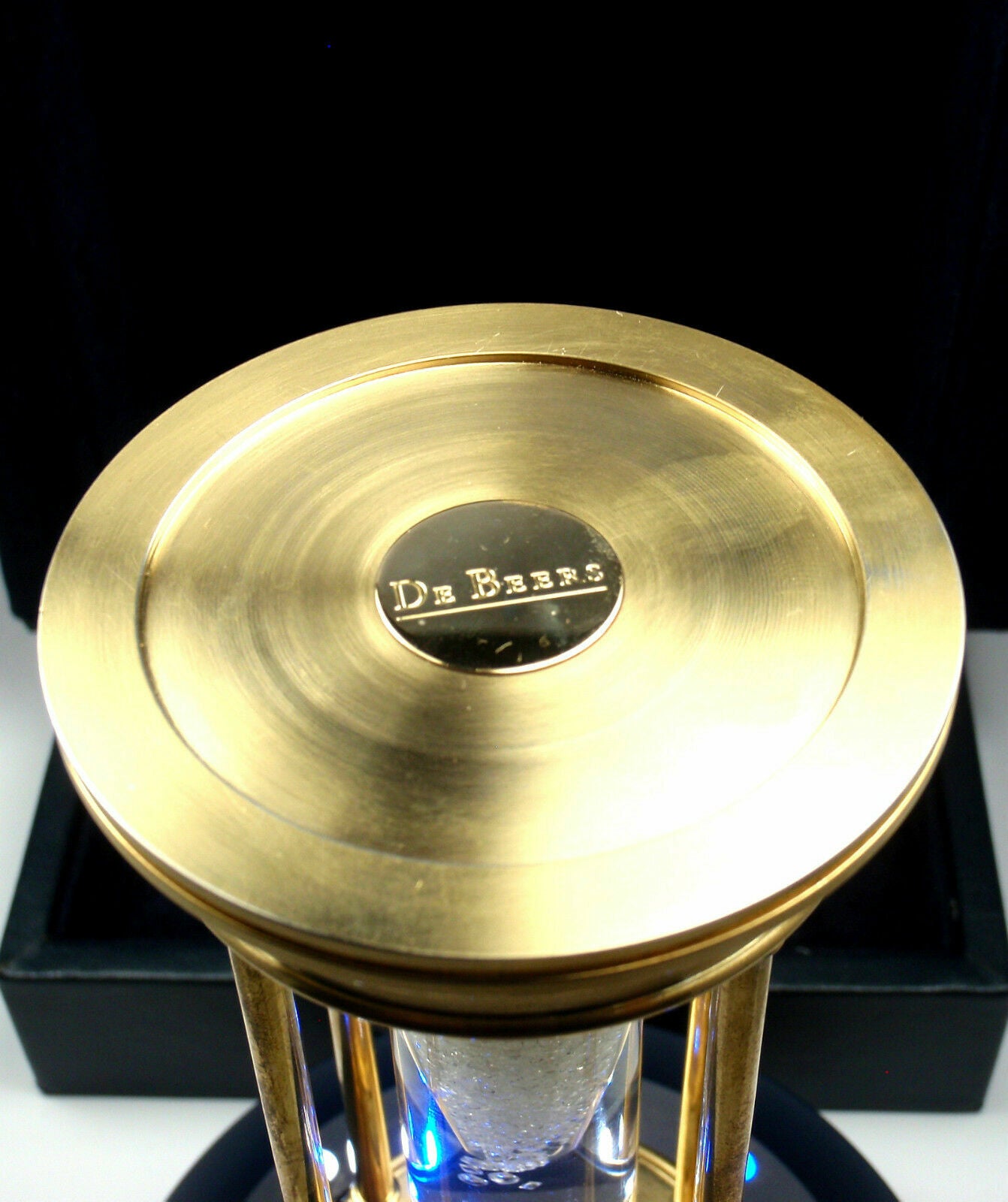 Very Rare! De Beers Limited Edition Millennium 2000 Diamond Brass Hourglass | Fortrove