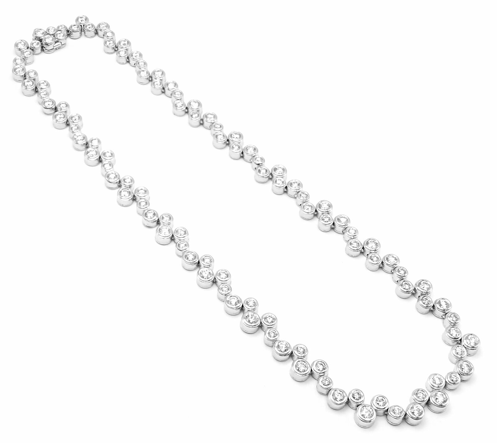 Authentic! Tiffany & Co Bubbles Platinum 10ct Diamond Necklace | Fortrove