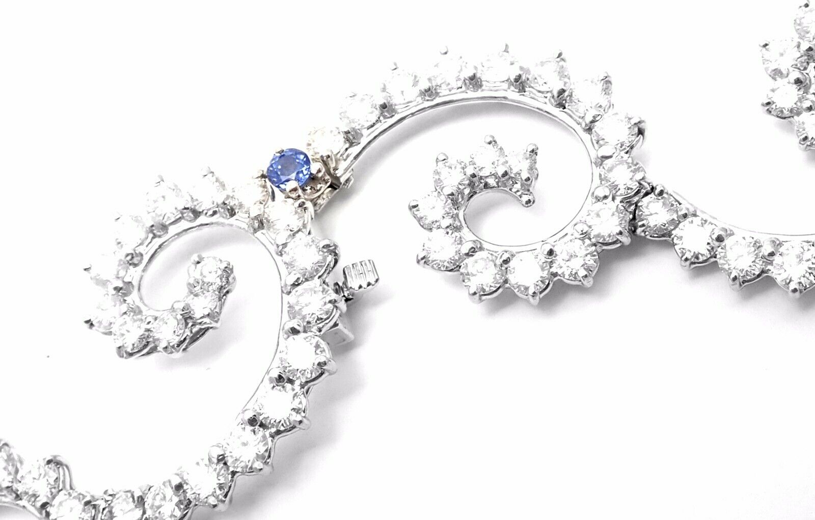 Rare! Authentic Angela Cummings Platinum 34ct Diamond Necklace 1995 | Fortrove