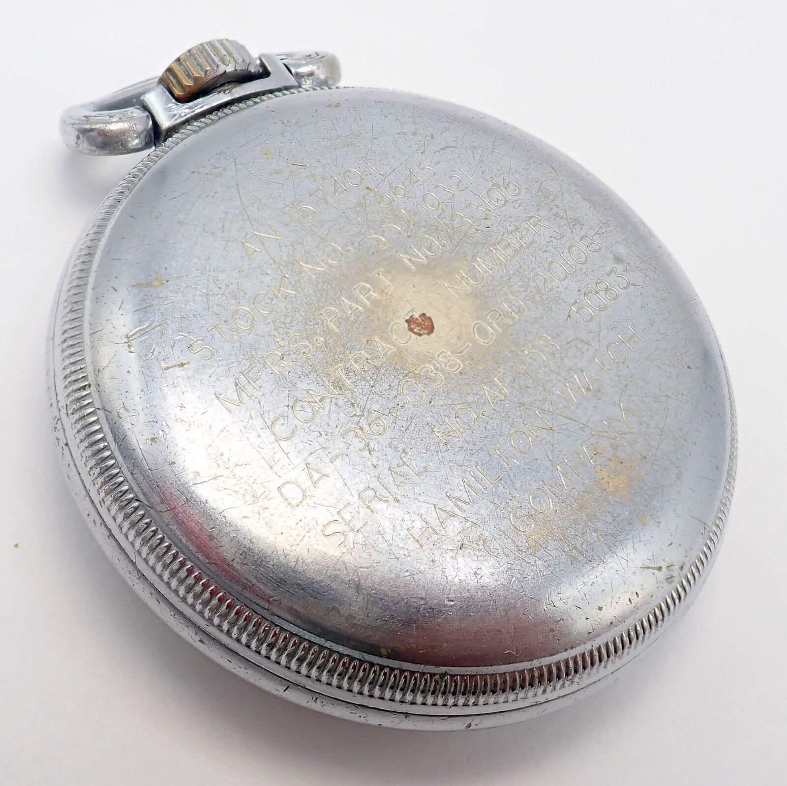 Hamilton GCT Pocket Watch 22 Jewels Dates To 1942 Keeps Exceptional Time 4992B | Fortrove