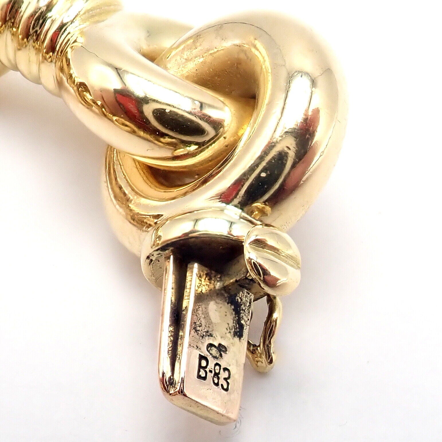 Vintage Estate Chunky 18k Yellow Gold Bracelet 8" 37g | Fortrove