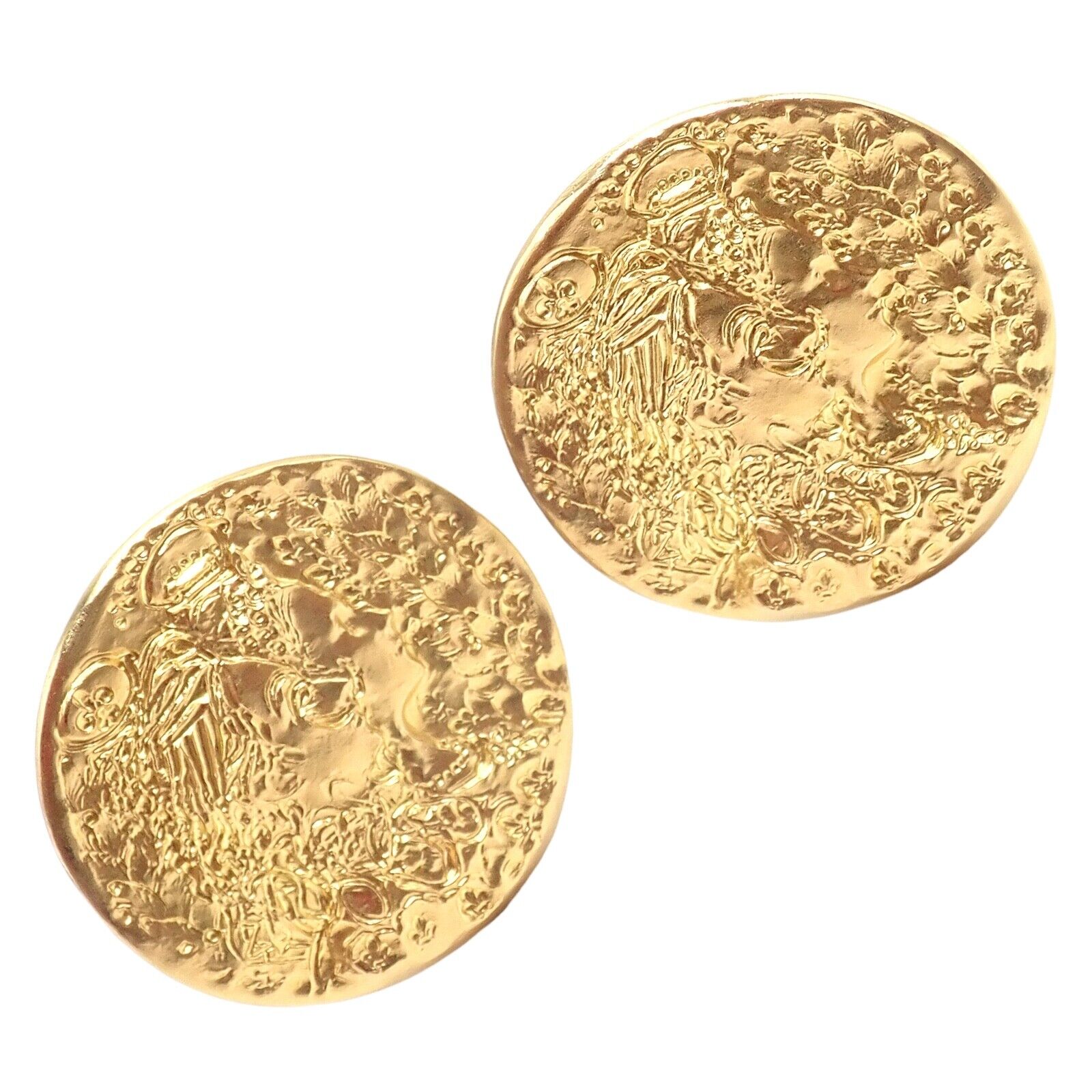 Authentic Salvador Dali D'or for Piaget 18k & 22k Yellow Gold Cufflinks | Fortrove