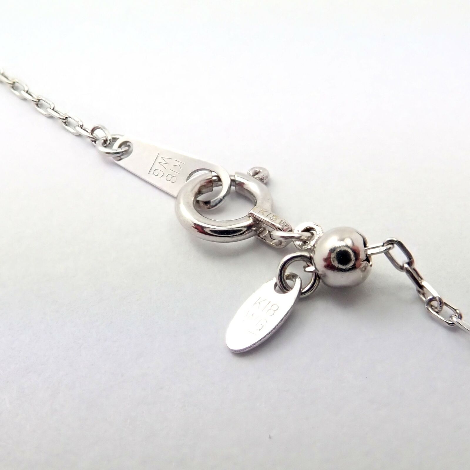 Authentic! Loree Rodkin 18k White Gold Diamond Skull Crossbones Pendant Necklace | Fortrove