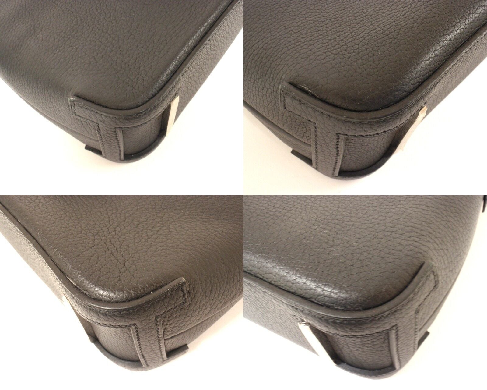 EXCELLENT CONDITION HERMES BLACK CHEVRE LEATHER ESCAPADE HANDBAG | Fortrove