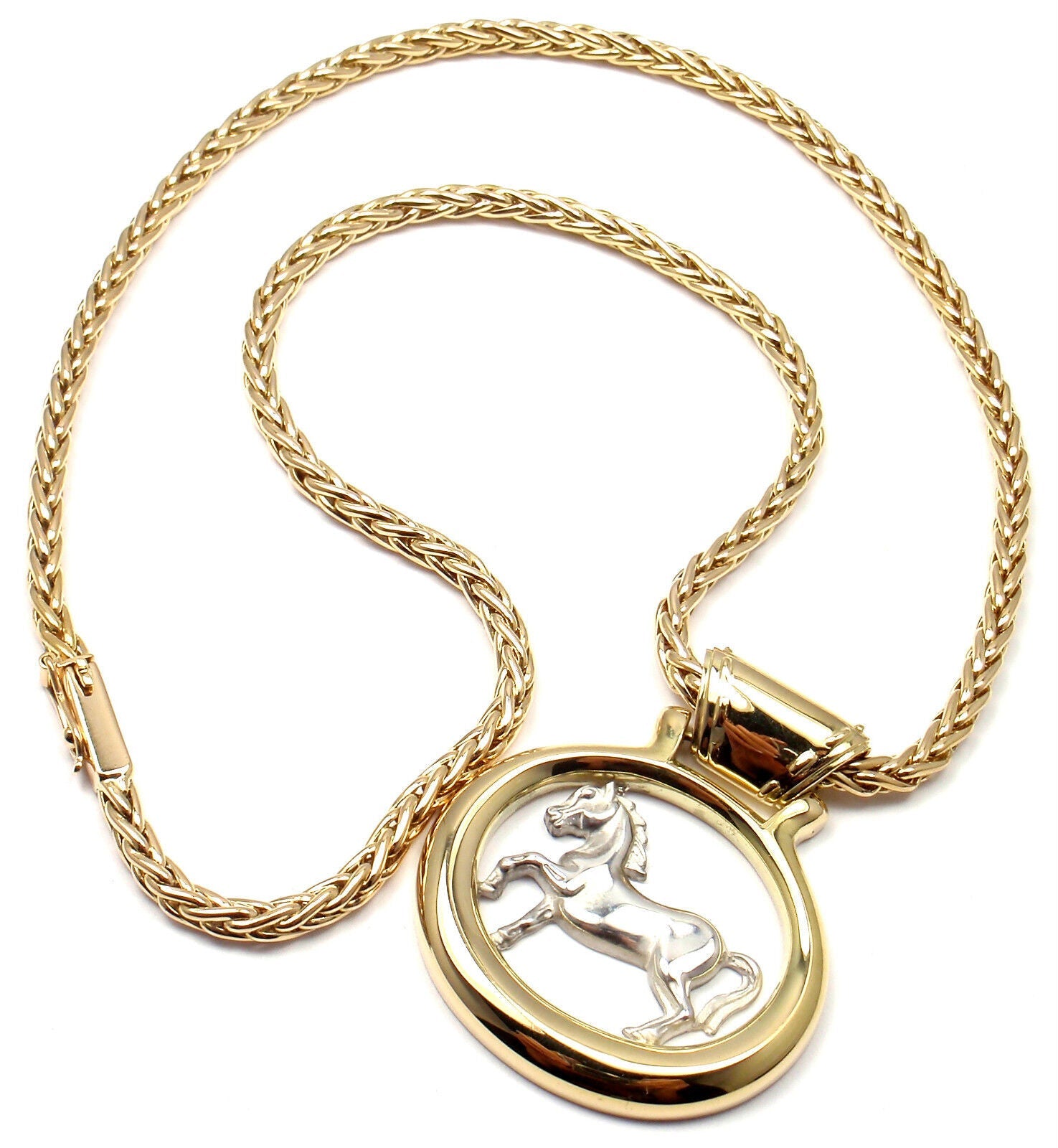 Hermes horse deals necklace