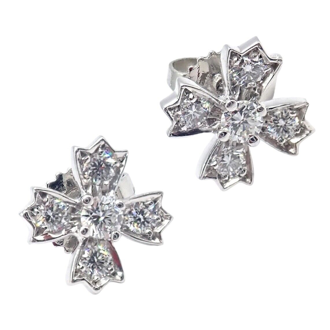 Tiffany & Co. Platinum Diamond Studs