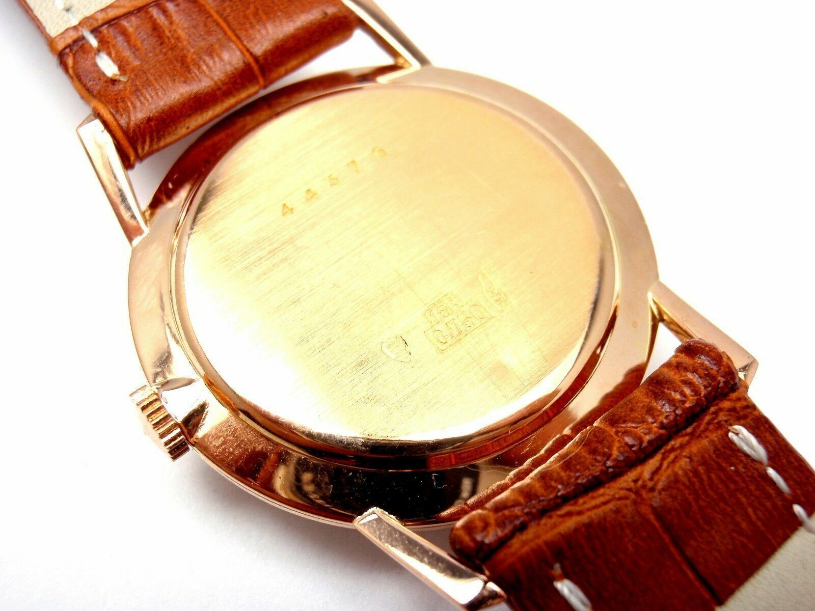 Authentic! Ferrotex Avion 18k Yellow Gold Manual Wind 17j Watch | Fortrove