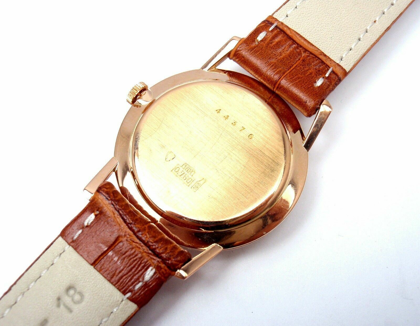 Authentic! Ferrotex Avion 18k Yellow Gold Manual Wind 17j Watch | Fortrove