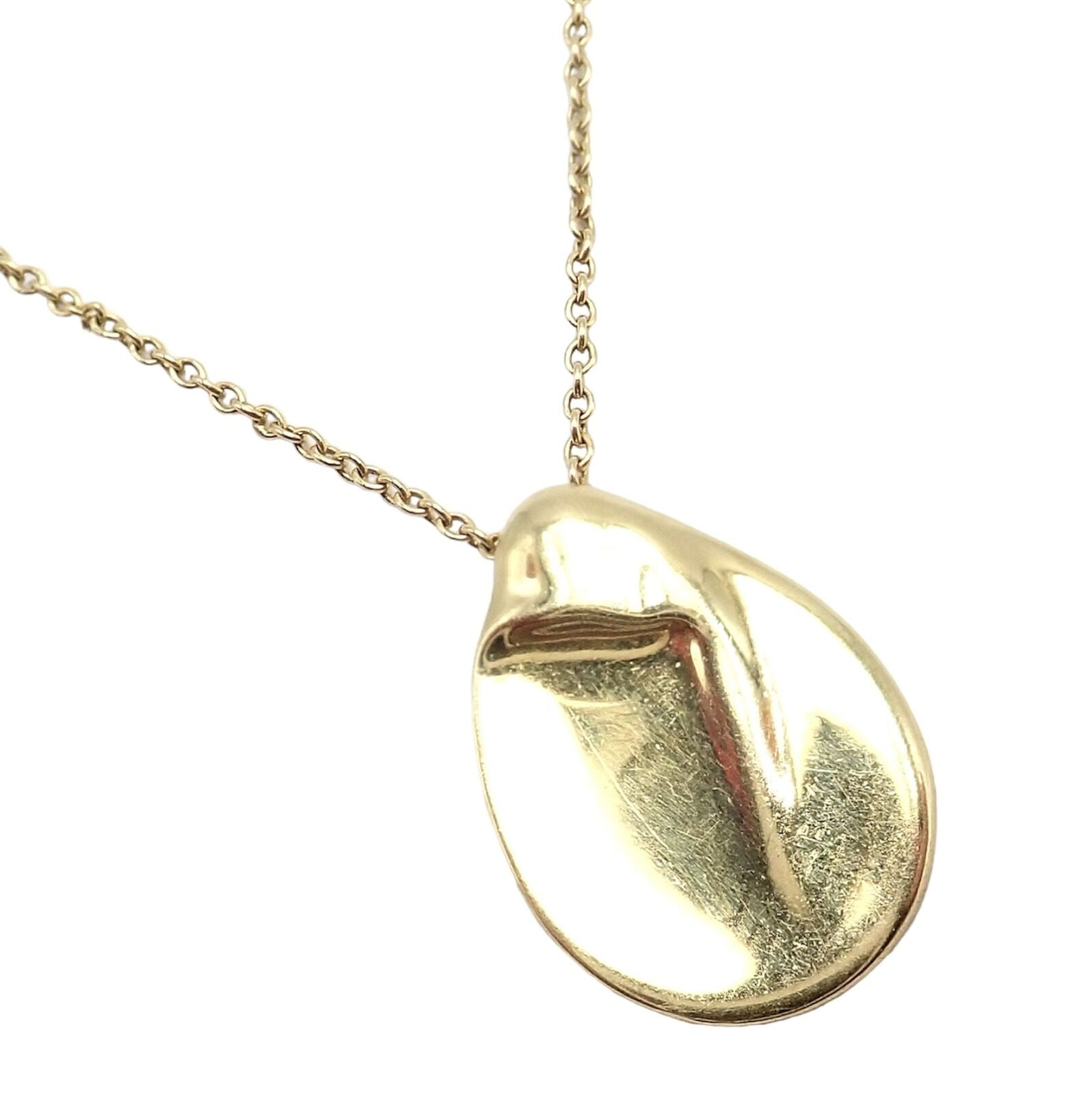 Tiffany & Co Peretti 18k Yellow Gold Madonna Pendant Sweet Mini Chain Necklace | Fortrove