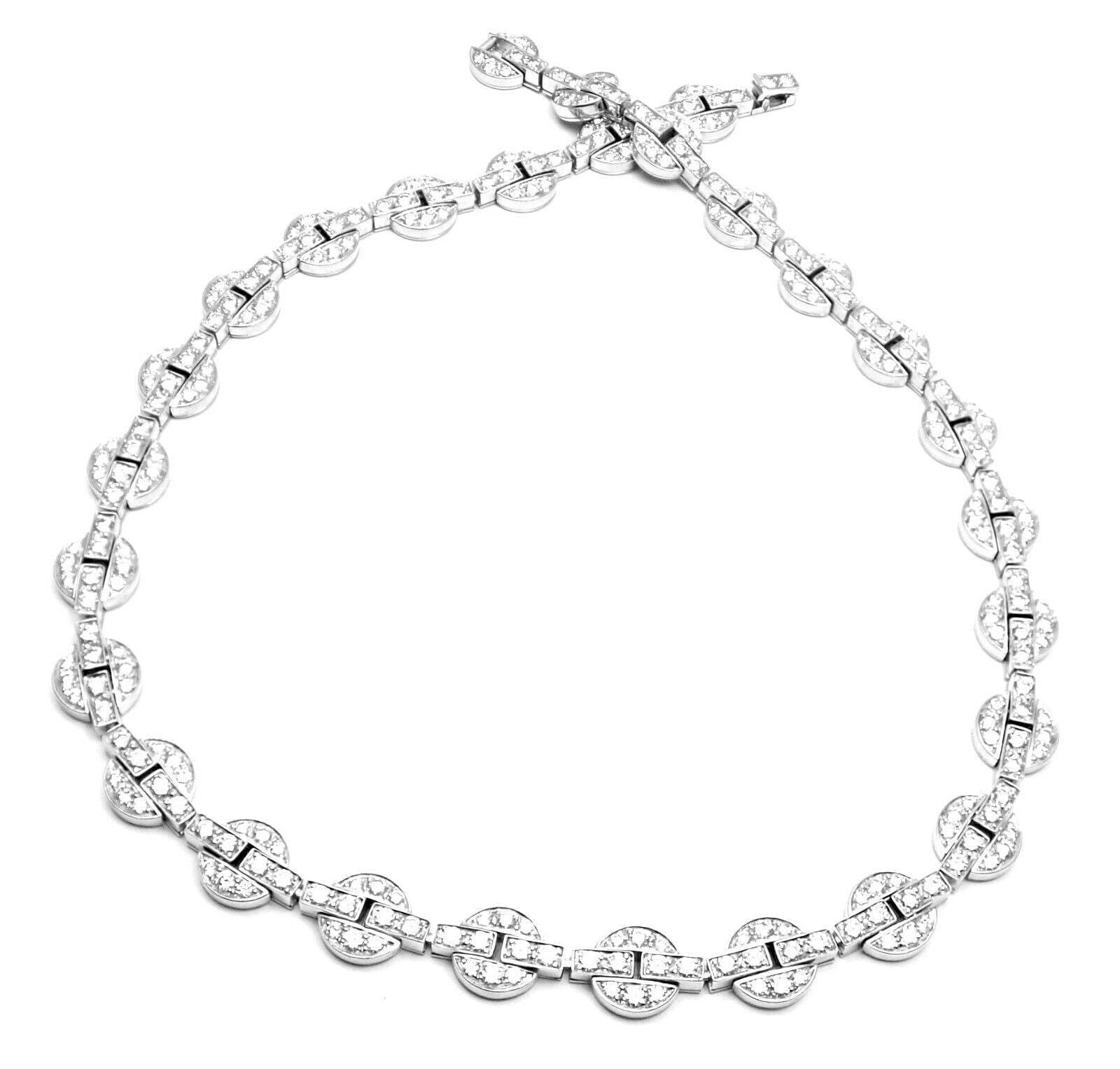 Rare! Authentic Cartier Orissa 18k White Gold Diamond Necklace Certificate Box | Fortrove