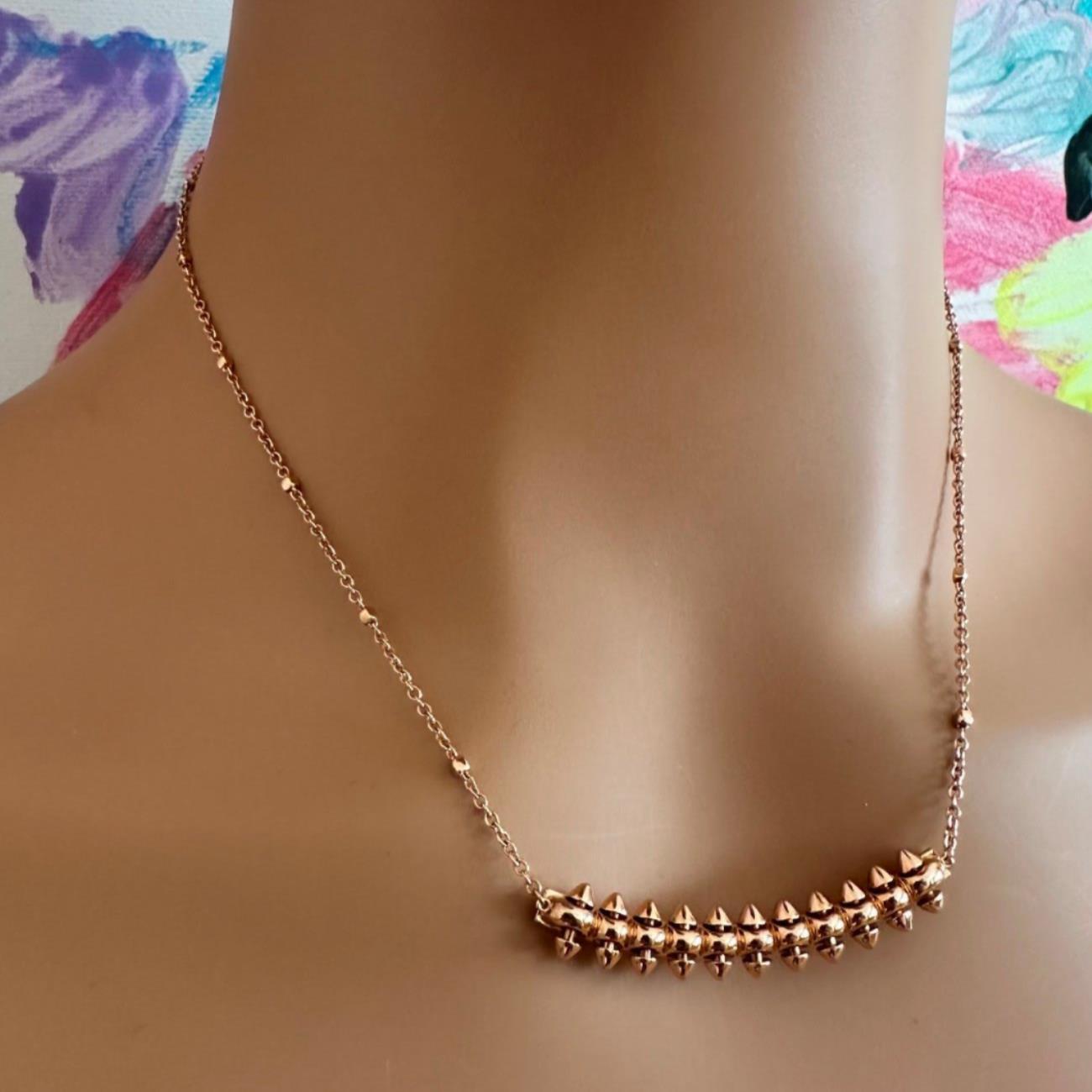 Authentic! Clash De Cartier 18k Rose Gold Large Necklace | Fortrove
