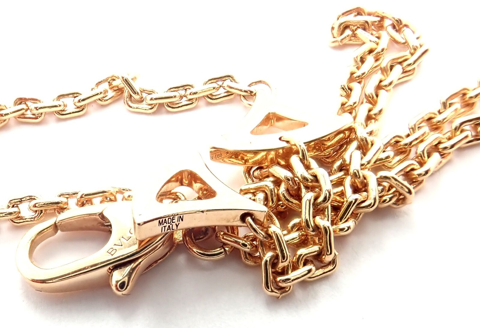 Authentic Bvlgari Bulgari Diva Dream 18k Rose Gold Diamond Peridot Necklace Cert | Fortrove