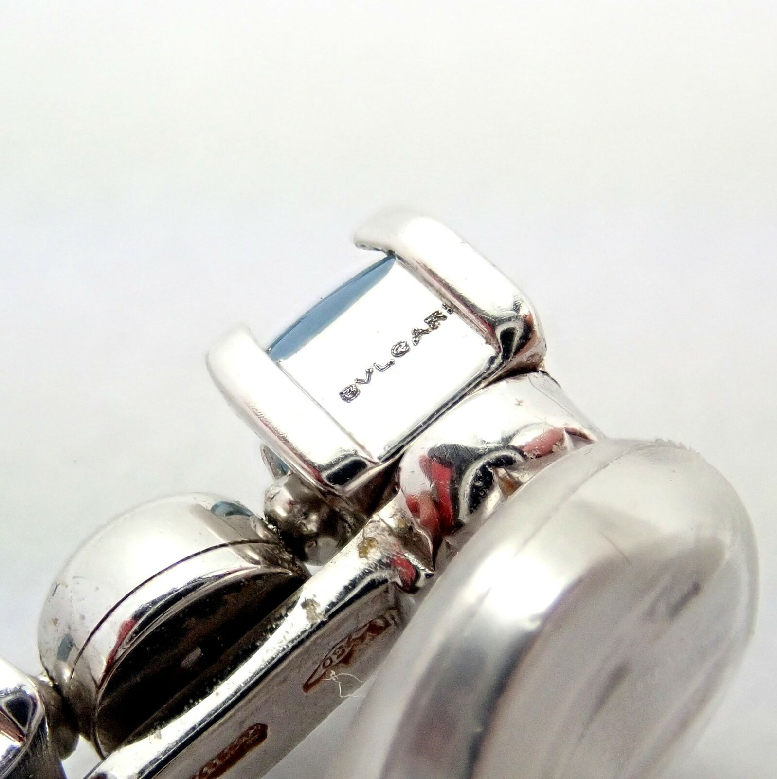 Bvlgari Jewelry & Watches:Fine Jewelry:Earrings Bulgari Bvlgari Lucea 18k White Gold Diamond Aquamarine Long Drop Earrings