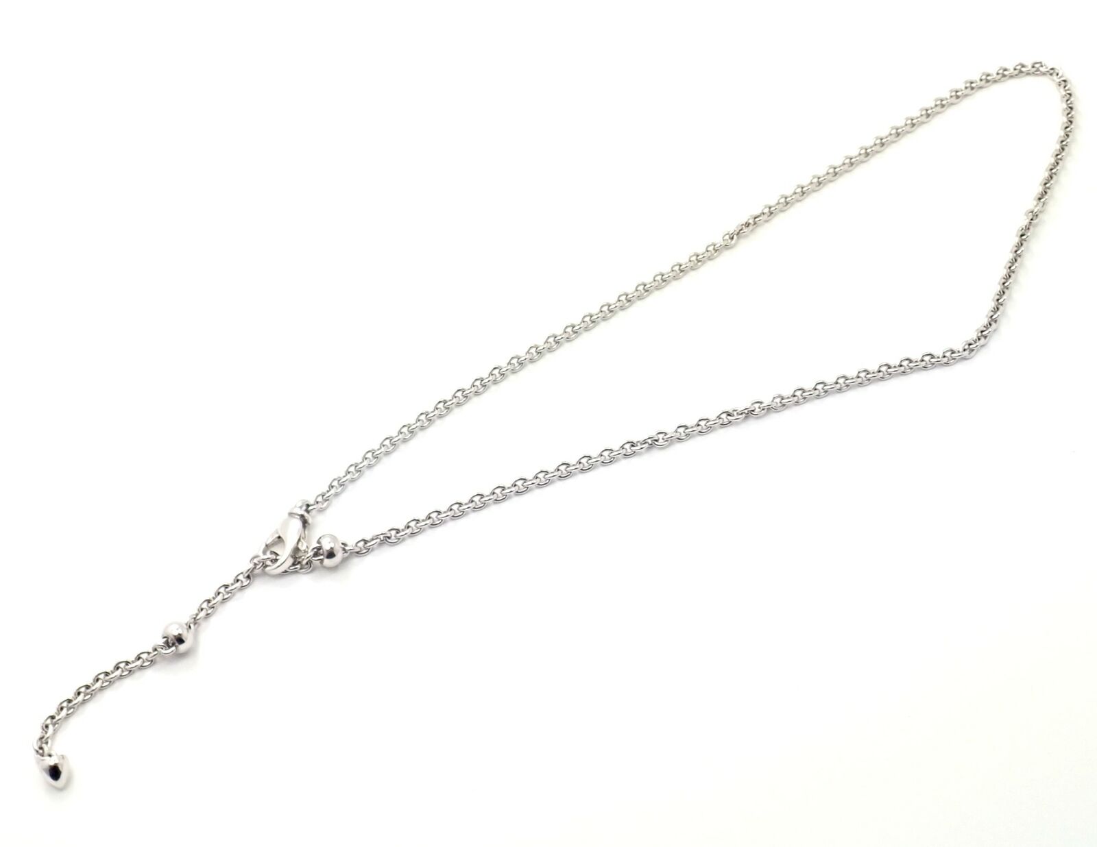Bvlgari Jewelry & Watches:Fine Jewelry:Necklaces & Pendants Authentic! Bvlgari Bulgari Cicladi 18K White Gold Link Chain Necklace